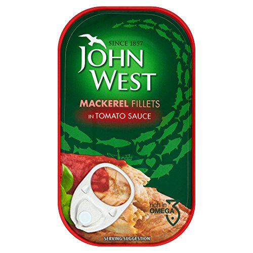 John West Makrelenfilet in Tomate, 125 g, 10er-Pack John West Makrelenfilet in Tomate, 125 g, 10er-Pack von John West