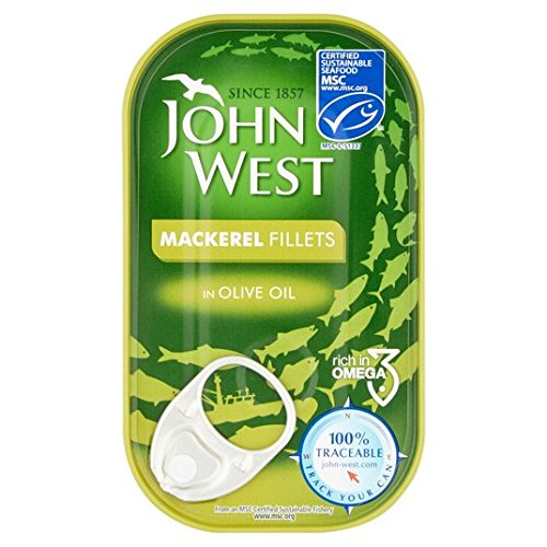 John West Makrelenfilets in Olivenöl, 125 g von John West