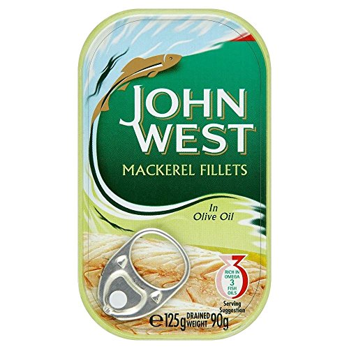 John West Makrelenfilets in Olivenöl (125g) - Packung mit 2 von John West