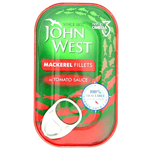 John West Makrelenfilets in Tomatensauce (125g) - Packung mit 6 von John West