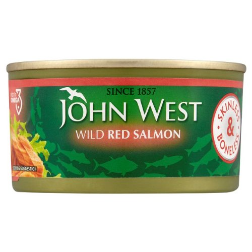 John West Red Salmon Skinless & Boneless 3x170g von John West