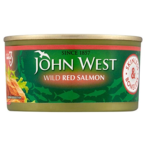John West Red Salmon Skinless & ohne Knochen (170g) - Packung mit 6 von John West