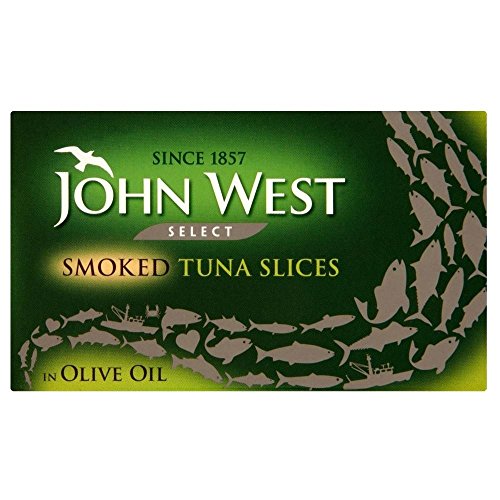 John West Select Geräucherte Thunfischscheiben in Olivenöl (120g) - Packung mit 6 von John West