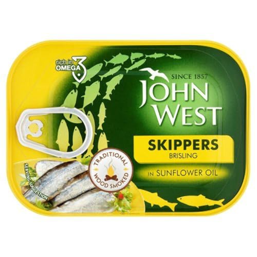 John West Skippers Holz geräuchert Brisling in Sonnenblumenöl 106 g John West Skippers Holz geräuchert Brisling in Sonnenblumenöl 106 g von John West