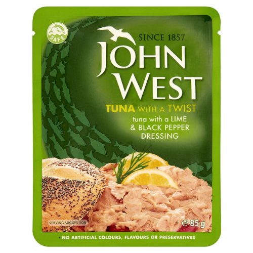 John West Thunfisch Lime & Pepper Pouch 3x85g von John West