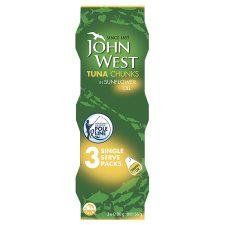 John West Tuna Chunks In Sunflower Oil Pole And Line 3 X 80G von John West