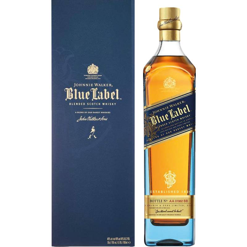 Johnnie Walker Blue Label, Blended Scotch Whisky, 0,7 L, 40% Vol., Schottland, Spirituosen von Johnnie Walker & Sons, 5 Lochside Way, Edinburgh, EH12 9DT, UK
