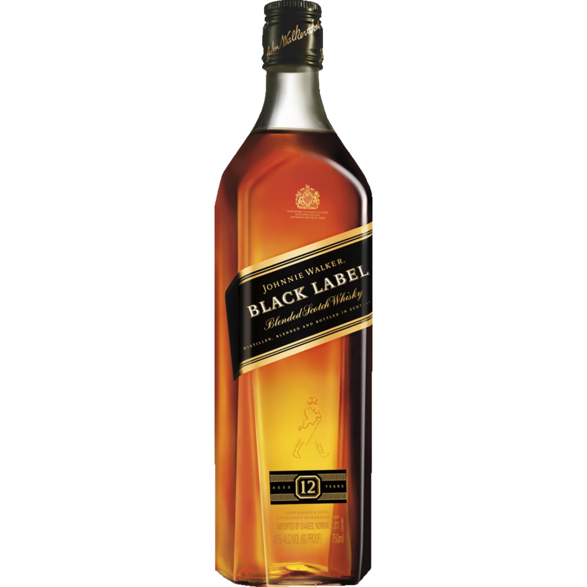 Johnnie Walker Black Label 12 Years Blended Scotch, Whisky, 0,7 L, 40% Vol., Schottland, Spirituosen von Johnnie Walker & Sons, 5 Lochside Way,Edinburgh, EH12 9DT,Scotland