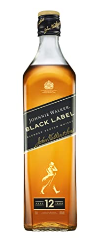 Johnnie Walker Black Label | Blended Scotch Whisky | Ausgezeichneter, aromatischer Bestseller | blended in den 4 prominentesten, schottischen Whisky- Regionen | 40% vol | 700ml Einzelflasche | von Johnnie Walker