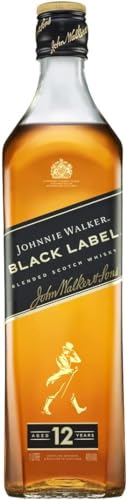 Johnnie Walker Black Label | Blended Scotch Whisky | Ausgezeichneter, aromatischer | blended in den 4 prominentesten, schottischen Whisky-Regionen | 40% vol | 1000ml Einzelflasche | von Johnnie Walker