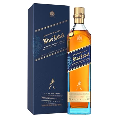 Johnnie Walker Blue Label | Blended Scotch Whisky | Ausgezeichneter, aromatischer| blended in den 4 prominentesten, schottischen Whisky-Regionen | 40% vol | 700ml Einzelflasche | von Johnnie Walker