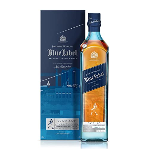 Johnnie Walker Blue Label - Cities Of The Future| Blended Scotch Whisky | Limitiertes Illustrations-Design Berlin 2220 | Preisgekrönte Rarität| Handgefertigt In Schottland | 40% Vol | 700ml Flasche | von Johnnie Walker