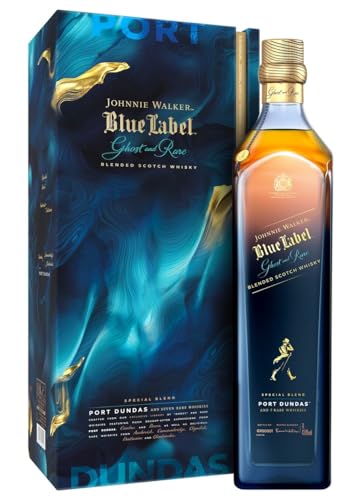Johnnie Walker Blue Label - Ghost & Rare | Port Dundas Blended Scotch Whisky | Seltenste Whiskys in einer Abfüllung | handgefertigt in Schottland | 40% vol | 700ml Flasche | von Johnnie Walker Blue Label