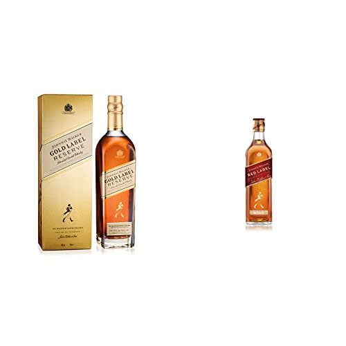 Johnnie Walker Gold Label | Blended Scotch Whisky | Preisgekrönter & Red Label | Blended Scotch Whisky | Preisgekrönter Bestseller | handgefertigt in den 4 bekanntesten Regionen Schottlands 700ml von Johnnie Walker