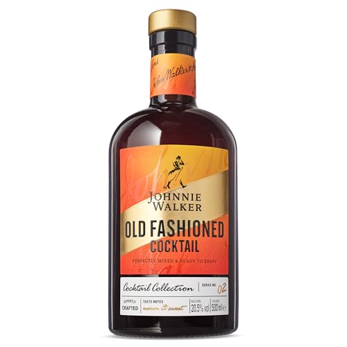 Johnnie Walker Whisky Old Fashioned Cocktail Drink, 20,5 % vol, 50 cl / 500ml Flasche von JOHNNIE WALKER