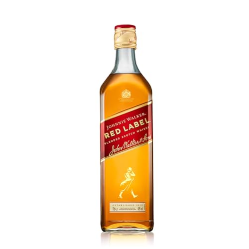 Johnnie Walker Red Label, Blended Scotch Whisky, handgefertigt in den 4 bekanntesten Regionen Schottlands, 40% vol, 700ml Einzelflasche von JOHNNIE WALKER