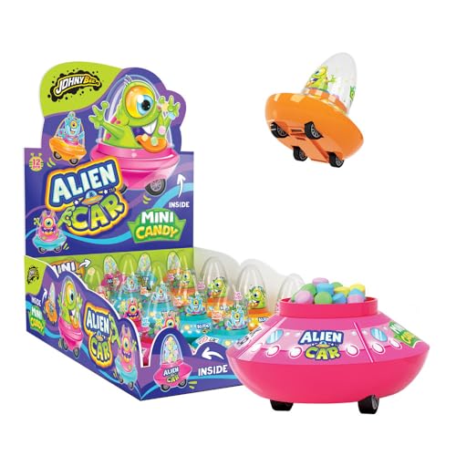 JOHNY BEE® Alien Car - Bonbons mit Spielzeug (Display 12 x 8g) von Johny Bee