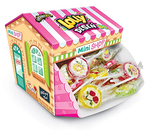 JohnyBee Mini Lolli Shop mit Rocks Lollis (120 x 8g= 960g) von JohnyBee