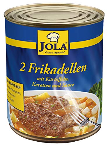 Jola Frikadellen mit Kartoffeln, Karotten und Sauce, 800 g Jola Frikadellen mit Kartoffeln, Karotten und Sauce, 800 g von JOLA