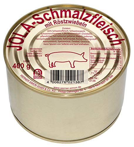 Jola Schmalzfleisch mit Röstzwiebeln 3x400gr Dose von Jola