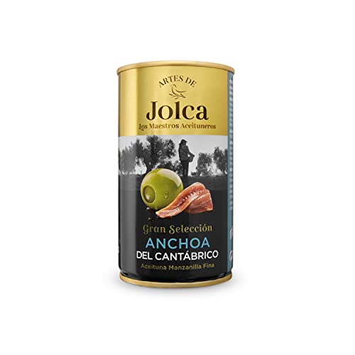 Aceituna Anchoa Cantábrico - Spanische grüne Manzanilla-Oliven mit Anchovicreme gefüllt von Jolca
