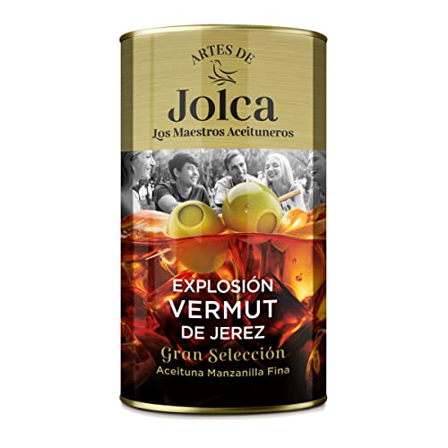 Aceitunas Explosión Vermut de Jerez - Spanische grüne Oliven mit Vermouth von Jolca