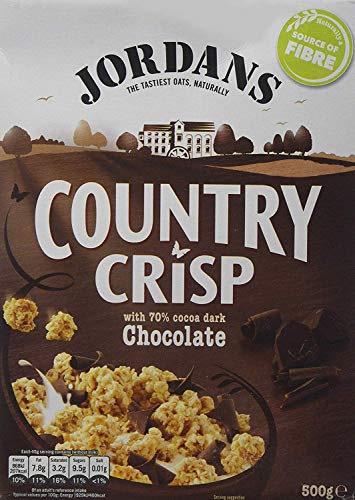 Jordans Country Crisp with 70% Cocoa Dark Chocolate 500g - Premium Knusper Müsli von JORDANS