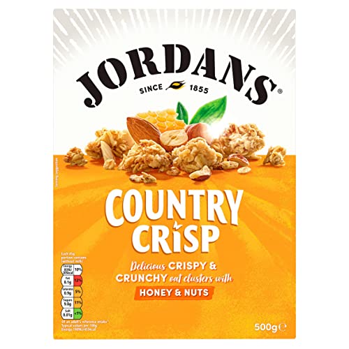Jordans Country Crisp Honey Nut 500g - Premium Knusper Müsli von Jordans