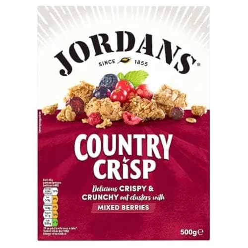 Jordans Country Crisp Super Berry 500g - Premium Knusper Müsli von Jordans