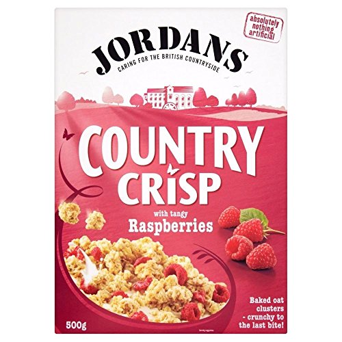 Jordans Land Crisp Raspberry Crunchy Clusters (500g) - Packung mit 2 von Jordans