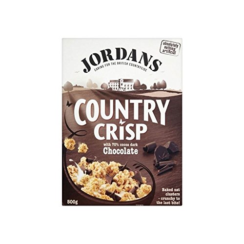 Jordans Land Crisp mit 70% Kakao Zartbitterschokolade (500g) - Packung mit 2 von Jordans
