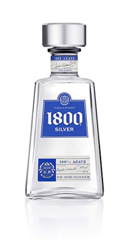 Cuervo 1800 Silver Tequila 38% vol. (1 x 0,7l) – Kristallklarer, mexikanischer Tequila hergestellt aus 100% blauer Agave von Hand gepflückt – Ideal für klassische Margaritas von 1800