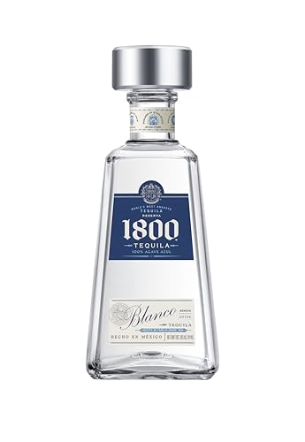1800 Silver Tequila 38% vol. (1 x 0,7l) – Kristallklarer, mexikanischer Tequila hergestellt aus 100% blauer Agave von Hand gepflückt – Ideal für klassische Margaritas von 1800 Tequila