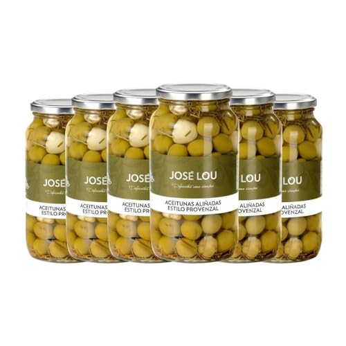 Gewürzte Oliven nach provenzalischer Art José Lou 950 g, 6er-Pack von Jose Lou