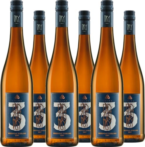 Josef Leitz 6er Vorteilspaket Leitz EINS-ZWEI-DRY Riesling QbA trocken 2021 (6 x 0.75 l) von Josef Leitz