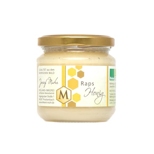 Bio Rapshonig direkt vom regionalen Imker, 250 g Glas von Josef Muhr