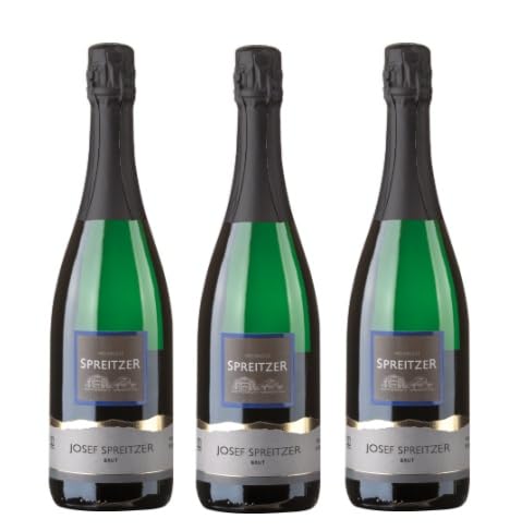 3x 0,75l - 2021er - Josef Spreitzer - Riesling-Sekt brut - Sekt Rheingau - Deutschland - Schaumwein brut von Josef Spreitzer