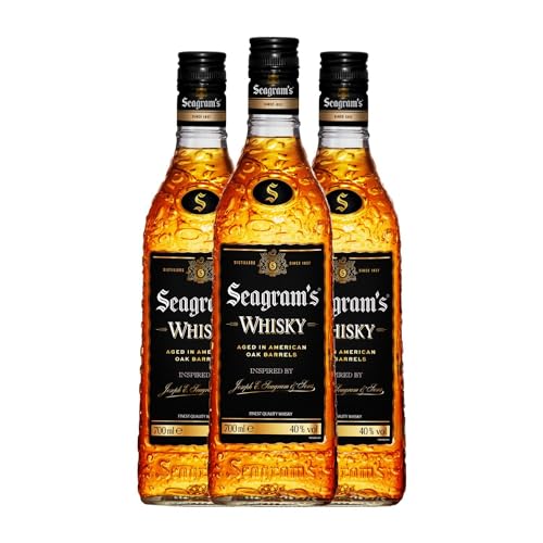 Whiskey Blended Seagram's 70 cl (Schachtel mit 3 Flaschen von 70 cl) von Joseph E. Seagram & Sons