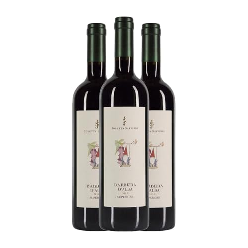 Josetta Saffirio Superiore Barbera Barbera d'Alba 75 cl Rotwein (Karton mit 3 Flaschen von 75 cl) von Josetta Saffirio