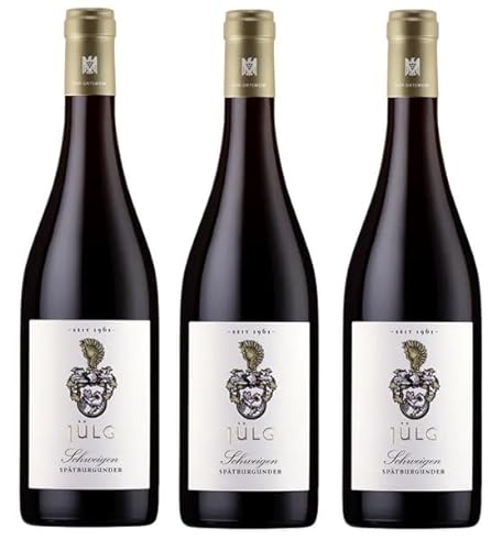 3x 0,75l - Weingut Jülg - Schweigen - Spätburgunder - VDP.Ortswein - Qualitätswein Pfalz - Deutschland - Rotwein trocken von Jülg