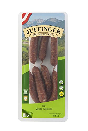 Juffinger BIO-Zwerge Rohwurst geräuchert (6 x 84 gr) von Juffinger
