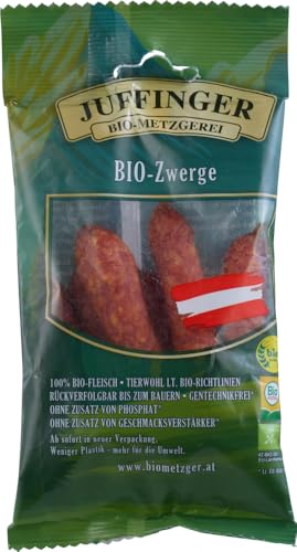 Juffinger BIO-Zwerge Rohwurst geräuchert (6 x 84 gr) von Juffinger