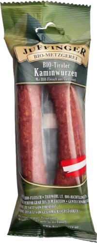 Juffinger BIO-Tiroler Kaminwurzen Rohwurst geräuchert (6 x 140 gr) von Juffinger