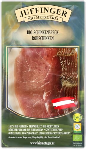 Juffinger BIO-Schinkenspeck Rohschinken (6 x 80 gr) von Juffinger