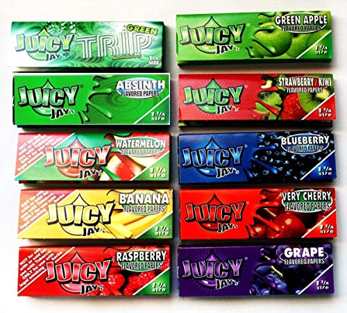 Trendz – 10 Heftchen Juicy-Jay-Papers (Mix), Kingsize, Slim von juicy jay