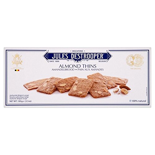 Jules Destrooper Almond Thins (100 g) - Packung mit 2 von Jules Destrooper