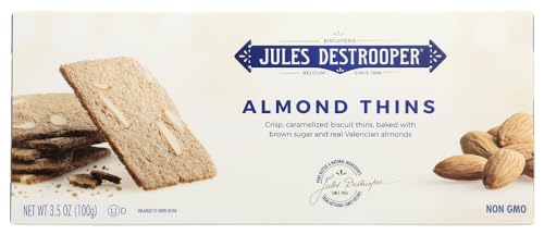 Jules Destrooper Almond Thins (100 g) - Packung mit 6 von Jules Destrooper