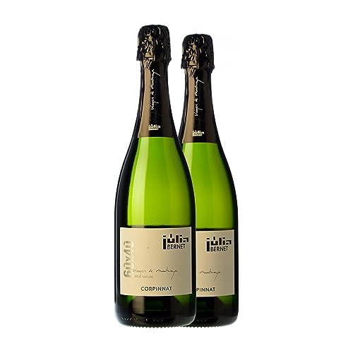 Júlia Bernet 60x40 Brut Natur Cava 75 cl (Schachtel mit 2 Flaschen von 75 cl) von Distribuidor