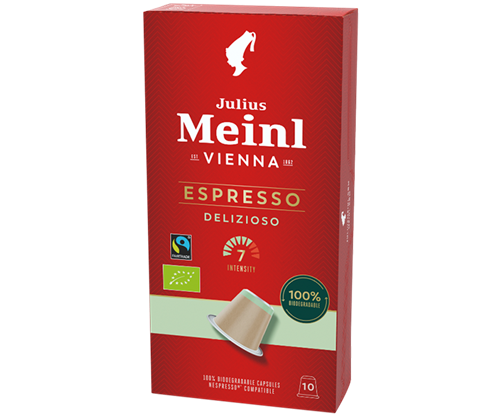 Julius Meinl Delizioso - BIO Fairtrade Nespresso®*-kompatible Kapseln von Julius Meinl