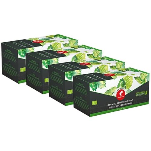 Julius Meinl Bio Erfrischende Minze, 20 Pyramidenbeutel | 4er Pack von Julius Meinl